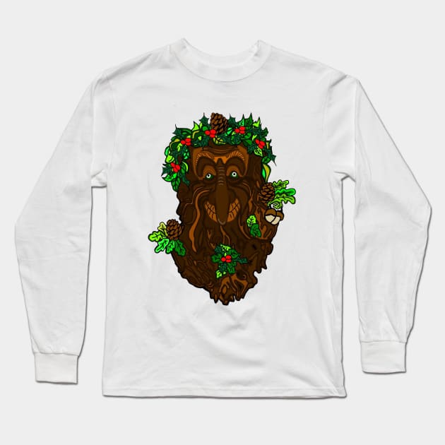 Yuletide Greenman Long Sleeve T-Shirt by imphavok